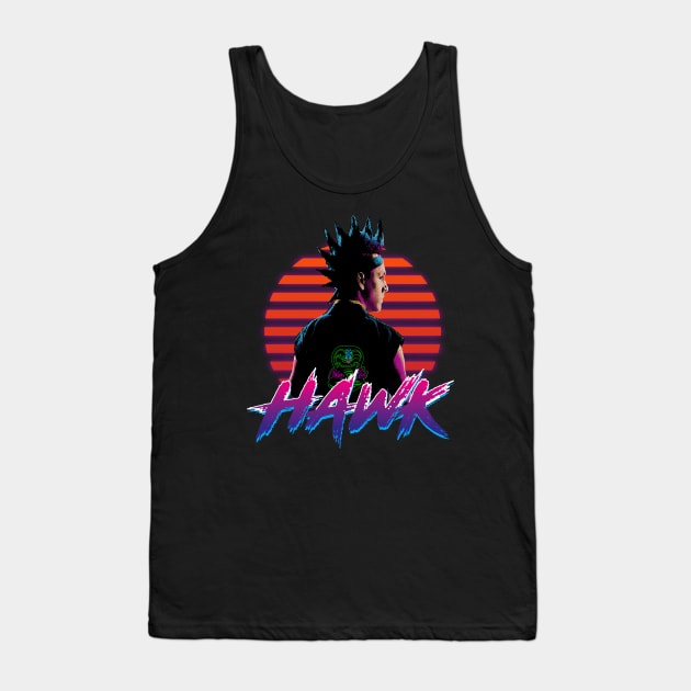 Karate Hawk 80s style Tank Top by gastaocared